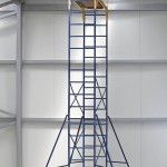 Mobile Scaffold Tower Platform in Distribution Warehouse